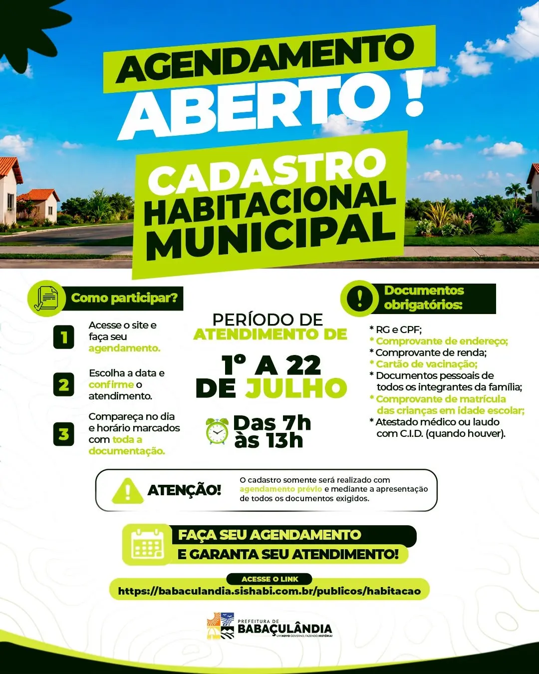 Cadastro Habitacional Municipal!