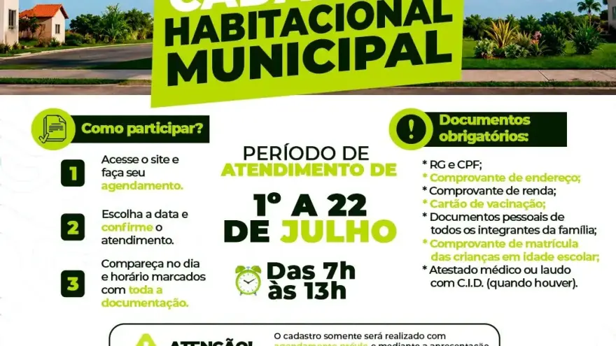 Cadastro Habitacional Municipal!